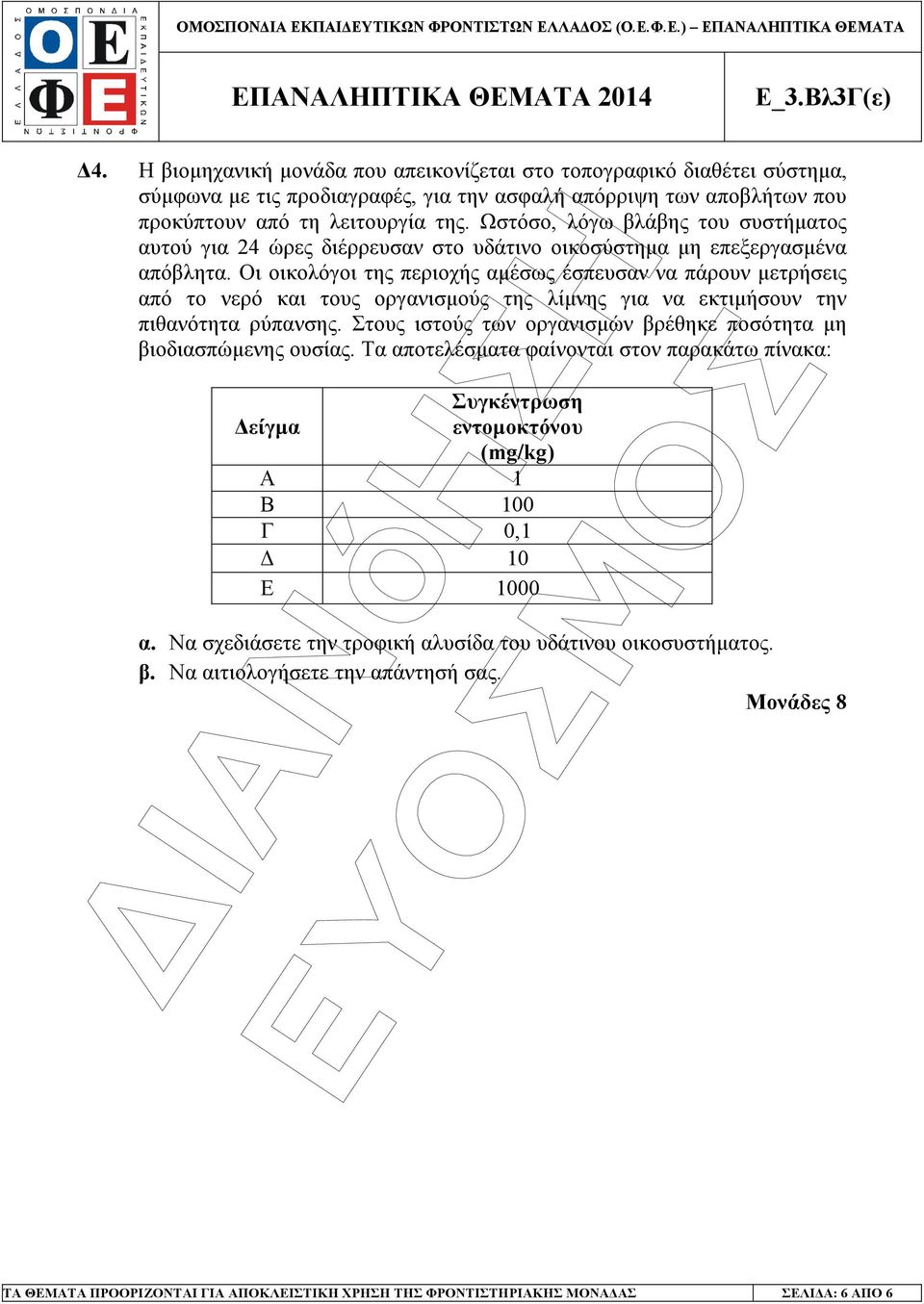 Οι οικολόγοι της περιοχής αµέσως έσπευσαν να πάρουν µετρήσεις από το νερό και τους οργανισµούς της λίµνης για να εκτιµήσουν την πιθανότητα ρύπανσης.