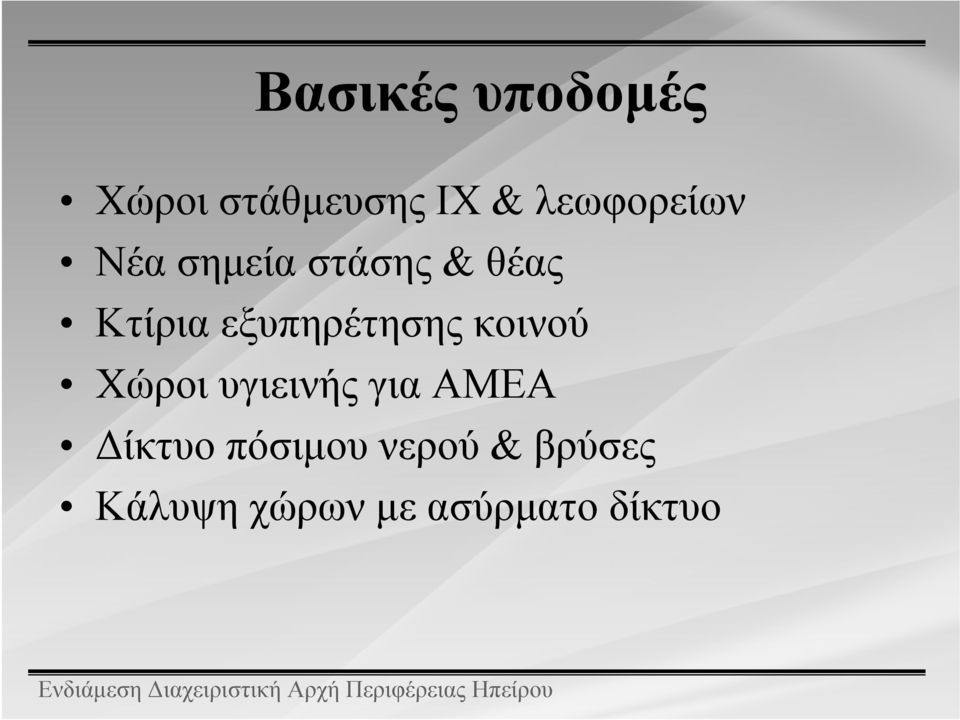 εξυπηρέτησης κοινού Χώροι υγιεινής για ΑΜΕΑ