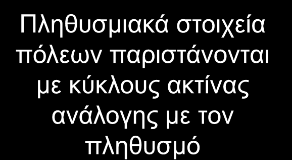 Χαρτογραφικά σύμβολα Σύμβολα για την παράσταση