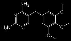 Καηά IUPAC νλνκαζία: 5-[(3,4,5-trimethoxyphenyl)methyl]pyrimidine-2,4-diamine πληαθηηθόο ηύπνο: Πδβή: http://pubchem.ncbi.nlm.nih.