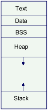 Memory Text: binary code of the process s program Data: constants of the program BSS(Block Started by Symbol