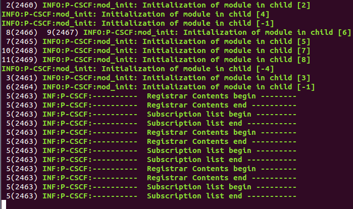 6.2.3 Εκτέλεση του OpenIMS Core Εκτελούμε αρχικά του CSCF οι οποίοι πρέπει να τρέχουν παράλληλα για