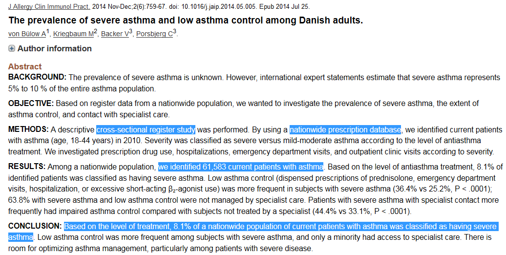 Ορισμός - Επιδημιολογικά στοιχεία σοβαρού άσθματος ΠΡΑΓΜΑΤΙΚΟΤΗΤΑ: