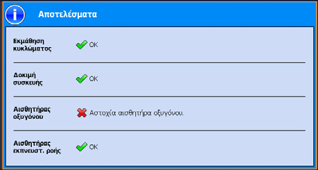 Οι εντολές θα σας καθοδηγήσουν σε έναν αριθμό βημάτων, στα οποία συγκαταλέγονται τα εξής: Με τη διασύνδεση ασθενούς αποσυνδεδεμένη από τη θύρα σύνδεσης ασθενούς, η συσκευή Astral θα προσδιορίσει τη