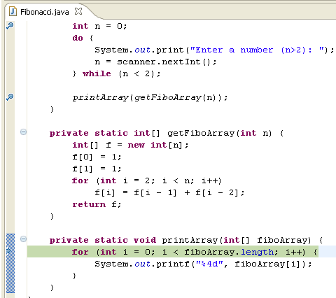 Σχήμα 15: Step Return. 5. Πατήστε Resume για να τερματίσετε το πρόγραμμα.