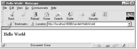 Το αντικείμενο HttpServletResponse απεικονίζει την απάντηση του servlet. Μέσω αυτού το servlet στέλνει δεδομένα στον πελάτη.