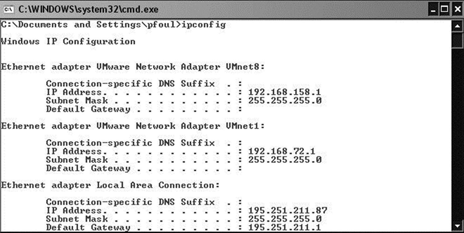 Εικόνα 3.4 Αποτέλεσμα του tracert www.naftemporiki.gr. Όπως φαίνεται, καταγράφεται κάθε ενδιάμεσος κόμβος μέσω τριών πακέτων βολιδοσκοπήσεως (εξ ου και οι τρεις στήλες με τους χρόνους).