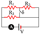 42. Τρεις αντιστάτες R 1 = 20 Ω, R 2 = 5 Ω και R 3 = 4 Ω συνδέονται παράλληλα προς τους πόλους πηγής ΗΕΔ Ε = 20 V και εσωτερικής αντίστασης r. Ο αντιστάτης R 2 διαρρέεται από ρεύμα έντασης Ι 2 = 2 Α.