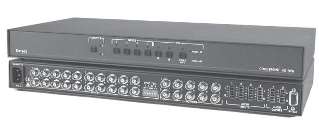 5.1.11 Video Matrix Mixer Extron 42 HVA Εικόνα 5.20 Μεταγωγέας διαχείρισης πηγών εικόνας και ήχου. Εδώ συνδέονται οι είσοδοι και οι έξοδοι των περισσότερων συσκευών του συστήματος.
