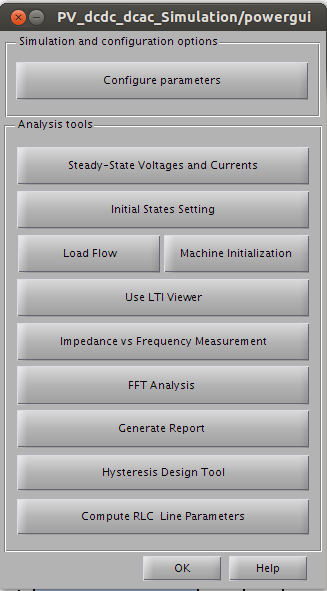 Σχήμα 5.8: Powergui Block του Simulink Σχήμα 5.