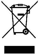 This marking indicates that this product should not be disposed with other household wastes throughout the EU.