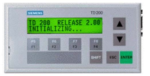 12: Συσκευή ΤD200 Το TD200 παρέχει τη δυνατότητα ενδείξεων (µηνυµάτων που είναι αποθηκευµένα στο S7-200) και χειρισµών