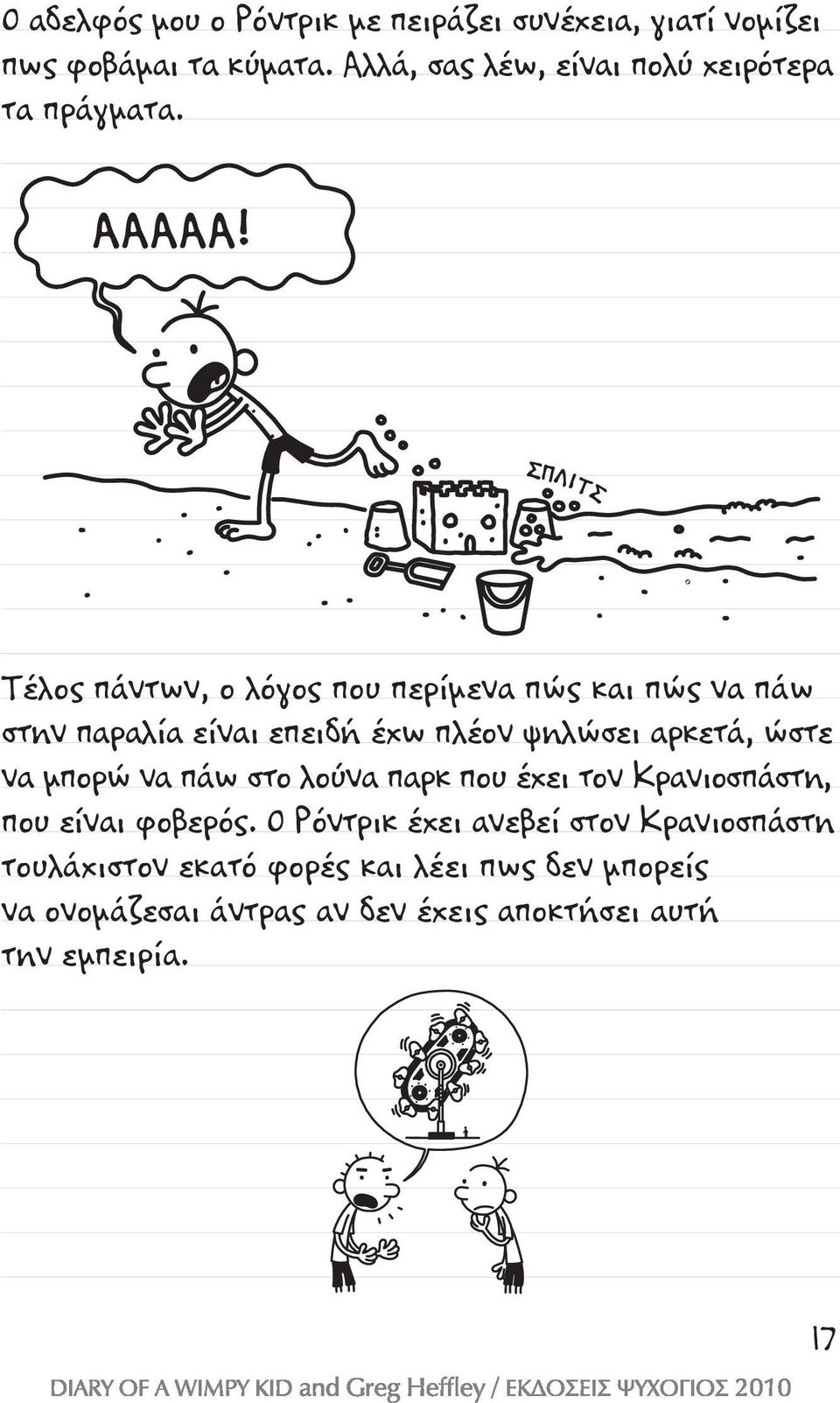ΣΠΛΙΤΣ Τέλος πάντων, ο λόγος που περίμενα πώς και πώς να πάω στην παραλία είναι επειδή έχω πλέον ψηλώσει αρκετά, ώστε να