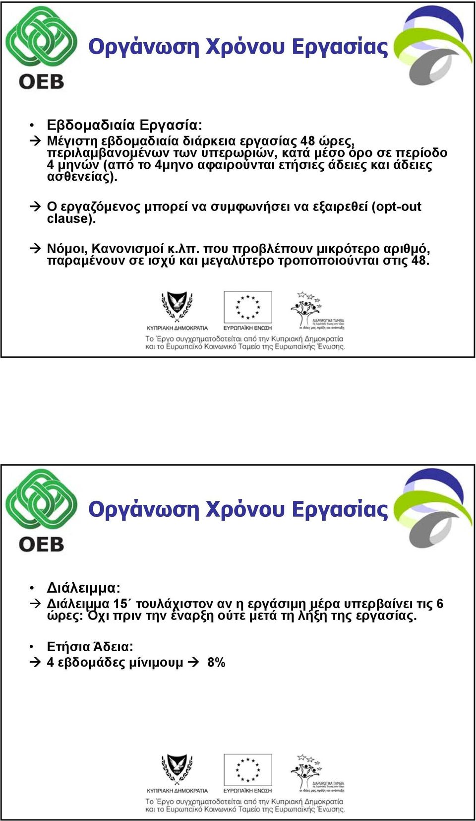 Νόμοι, Κανονισμοί κ.λπ. που προβλέπουν μικρότερο αριθμό, παραμένουν σε ισχύ και μεγαλύτερο τροποποιούνται στις 48.