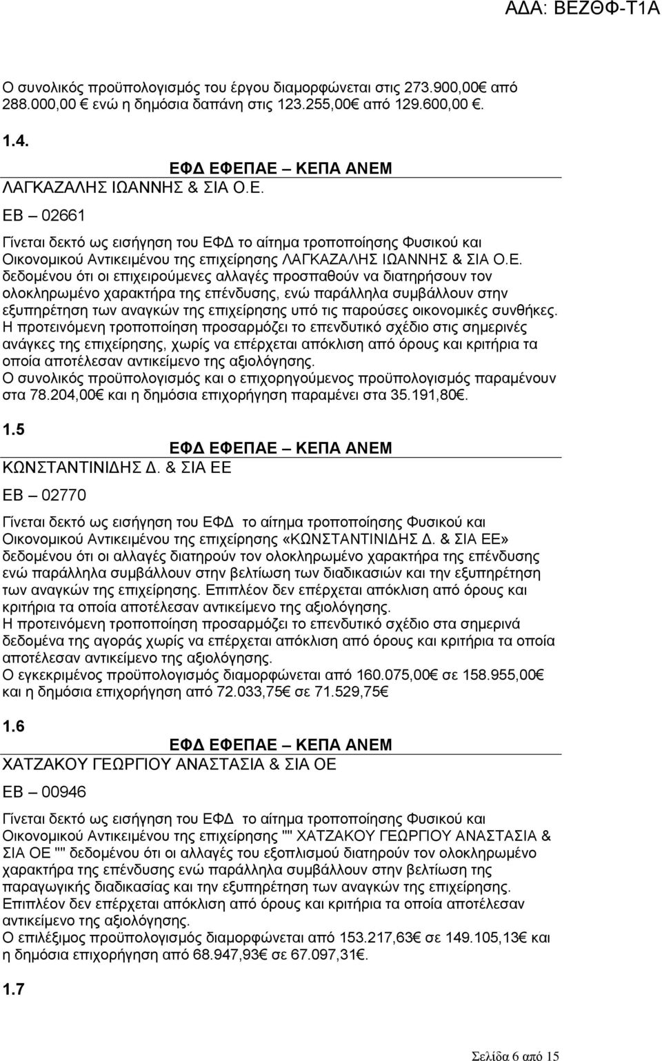 παράλληλα συμβάλλουν στην εξυπηρέτηση των αναγκών της επιχείρησης υπό τις παρούσες οικονομικές συνθήκες.