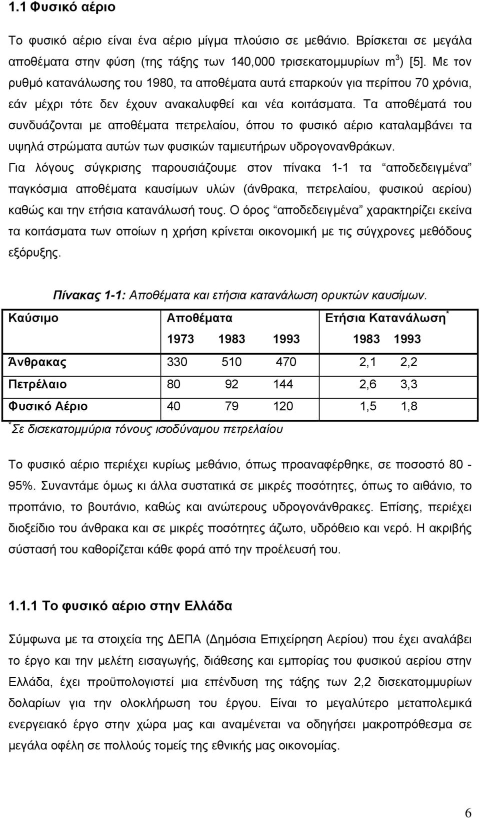 Τα αποθέµατά του συνδυάζονται µε αποθέµατα πετρελαίου, όπου το φυσικό αέριο καταλαµβάνει τα υψηλά στρώµατα αυτών των φυσικών ταµιευτήρων υδρογονανθράκων.