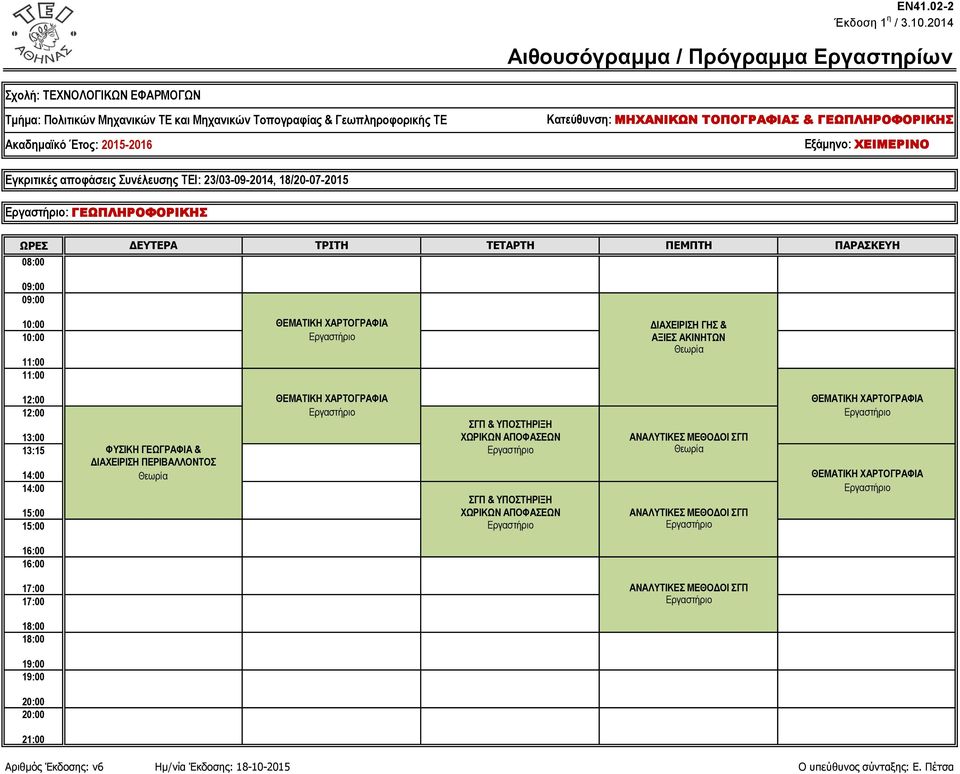 ΧΩΡΙΚΩΝ ΑΠΟΦΑΣΕΩΝ ΑΝΑΛΥΤΙΚΕΣ ΜΕΘΟΔΟΙ ΣΓΠ ΑΝΑΛΥΤΙΚΕΣ ΜΕΘΟΔΟΙ ΣΓΠ ΑΝΑΛΥΤΙΚΕΣ