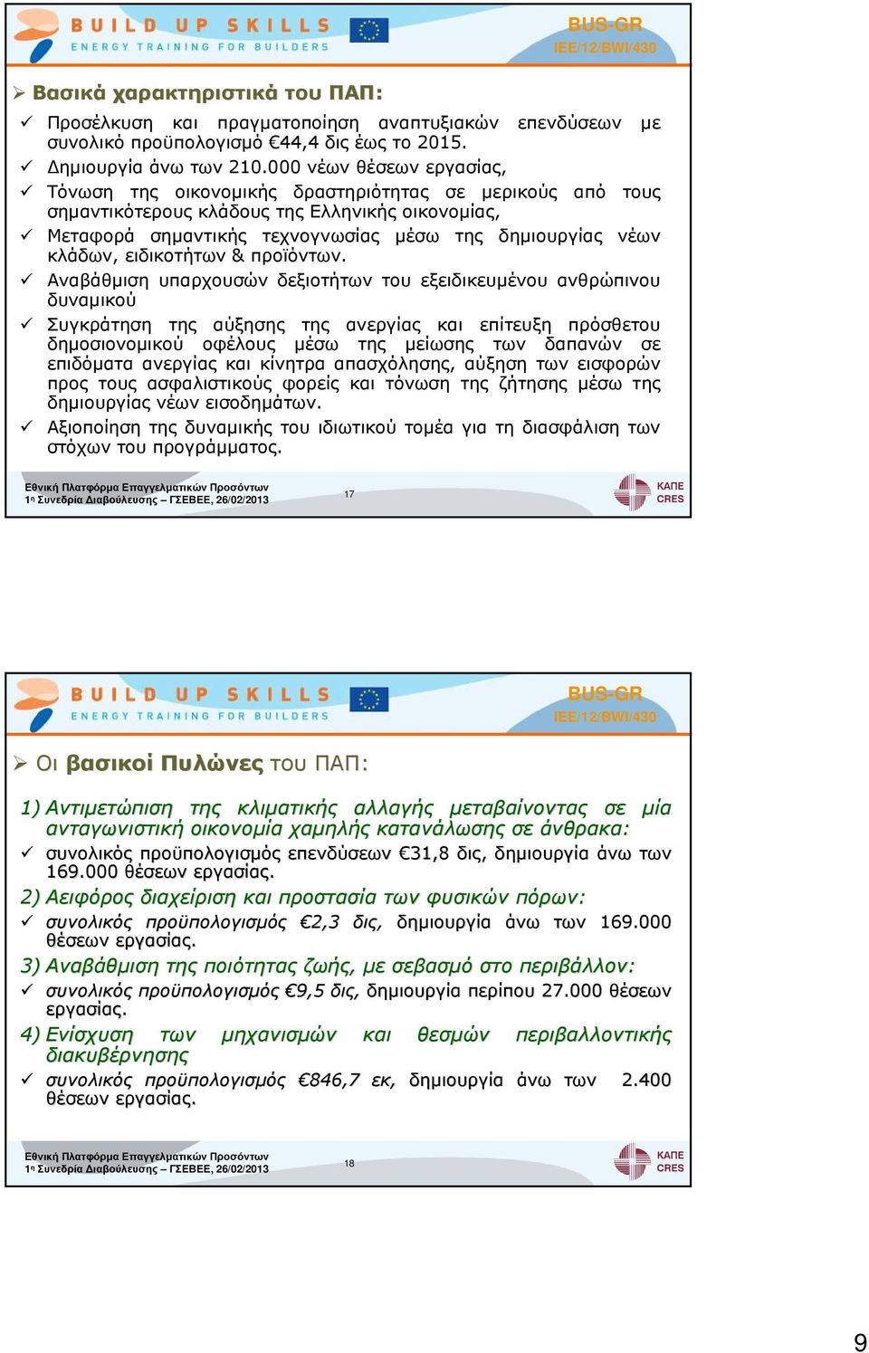 κλάδων, ειδικοτήτων & προϊόντων.