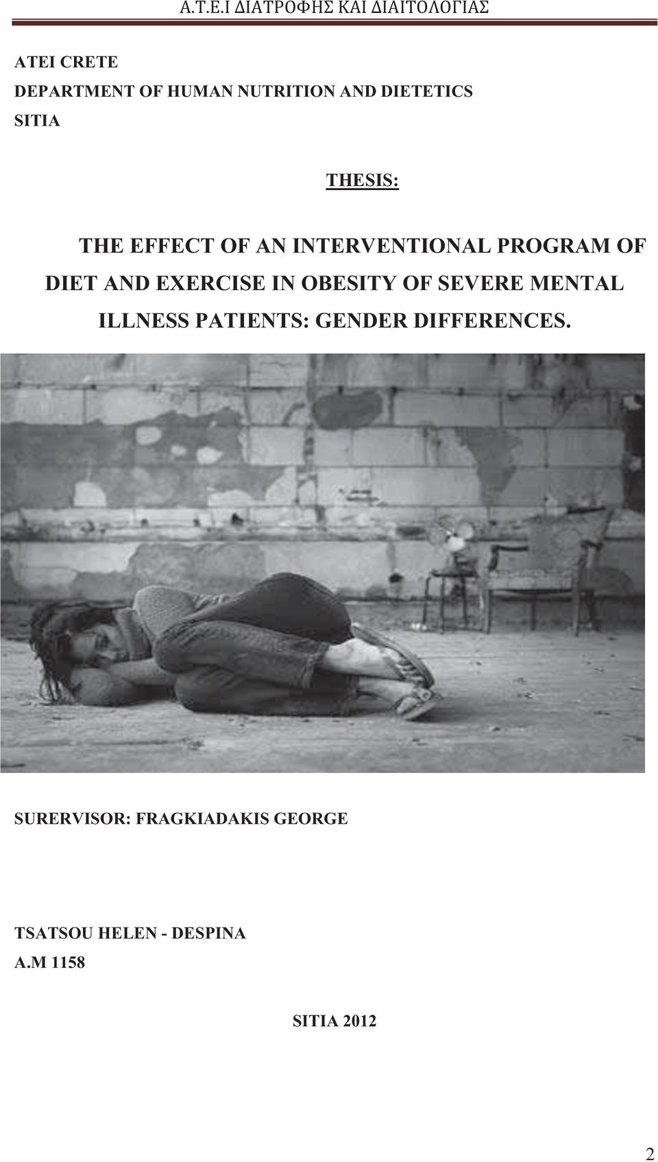 OBESITY OF SEVERE MENTAL ILLNESS PATIENTS: GENDER DIFFERENCES.