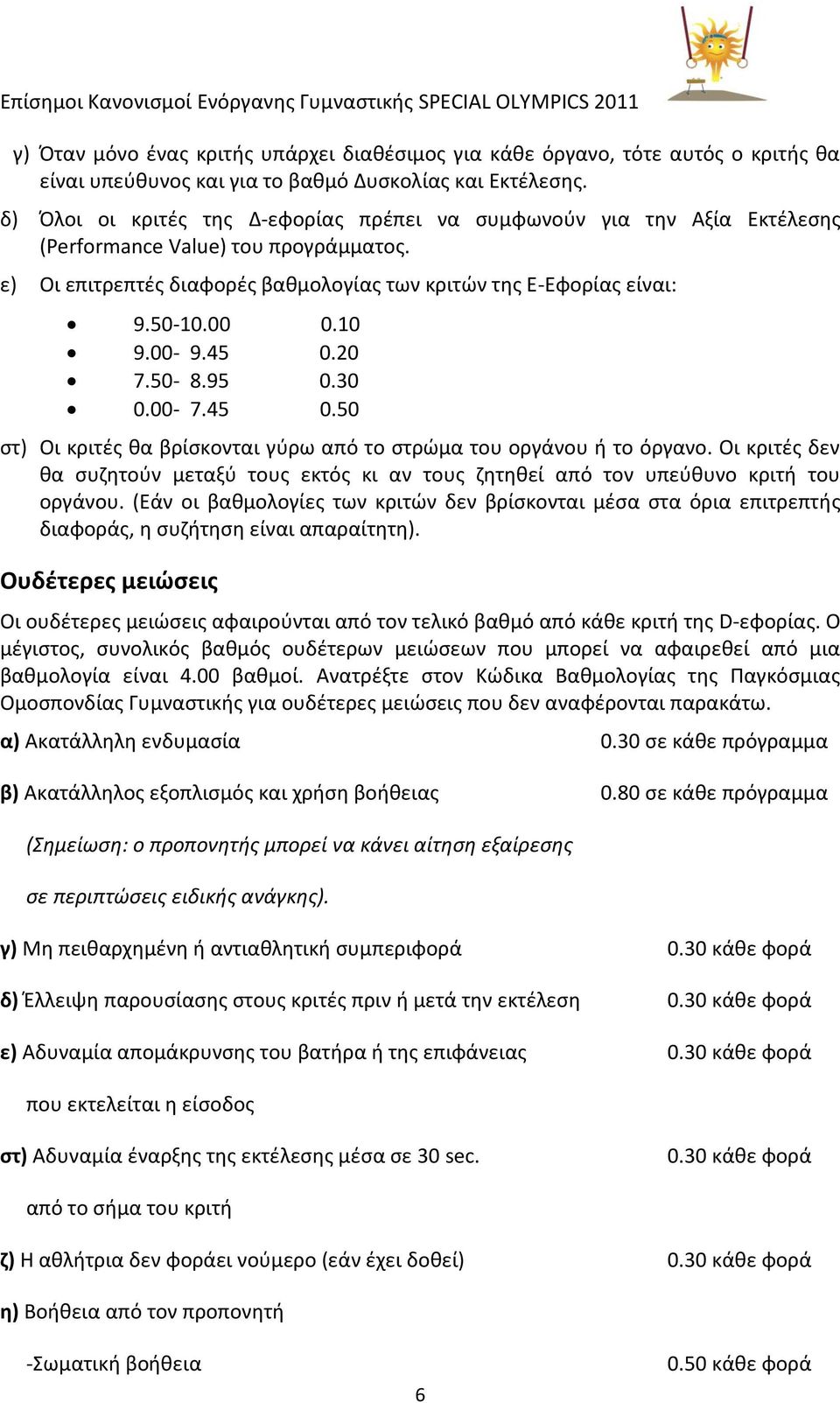 10 9.00-9.45 0.20 7.50-8.95 0.30 0.00-7.45 0.50 ςτ) Οι κριτζσ κα βρίςκονται γφρω από το ςτρϊμα του οργάνου ι το όργανο.