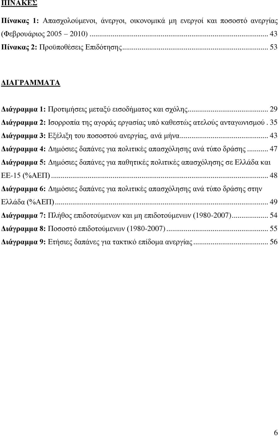 35 Γιάγπαμμα 3: Δμέιημε ηνπ πνζνζηνχ αλεξγίαο, αλά κήλα... 43 Γιάγπαμμα 4: Γεκφζηεο δαπάλεο γηα πνιηηηθέο απαζρφιεζεο αλά ηχπν δξάζεο.