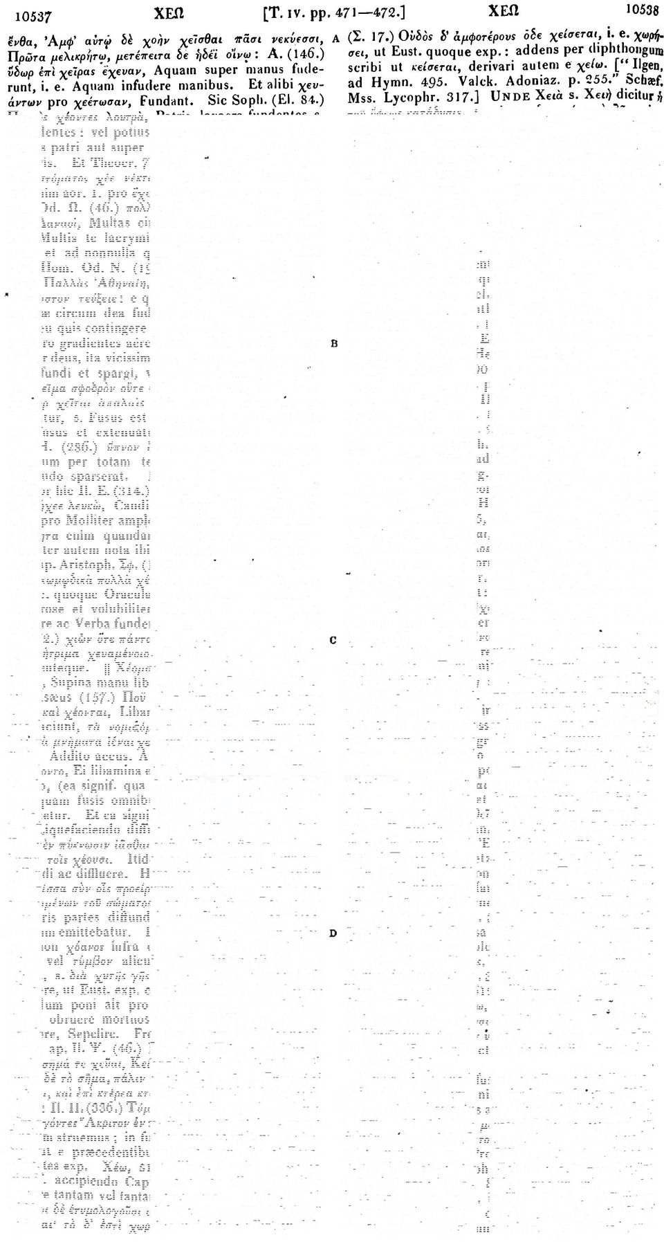 effundentes : vel potius, subaudiendo κατά, Infundentes patri aut super patrem, Patreni aspergentes lavacris. Et Tlieocr, 7, (82.