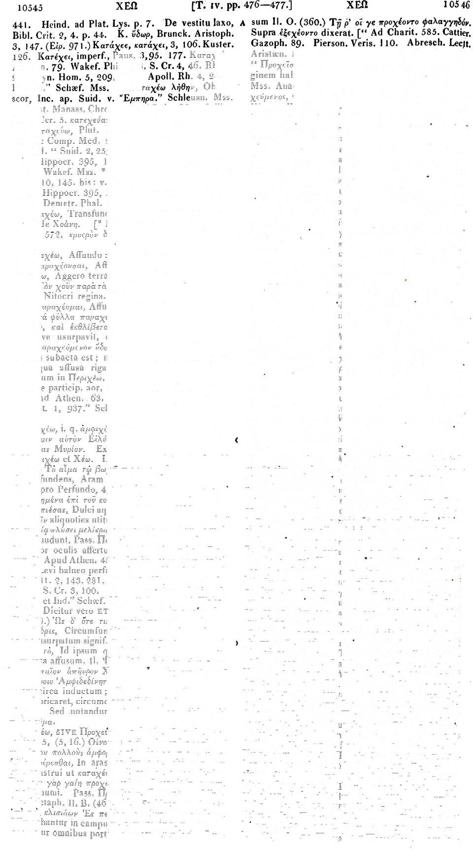 Lectt. Hes. 579 " Schaef. MM. Ammon. 79. Wakef. Phil. 293. S.Cr.4, 46. Rhian. " Προχεΐσθαι, de dicto, metaph., ut Profluere, Originem habere, Phot. Amphil. 715. Wolf." Schleusn. 2. Heyn. Hom. 5, 209.
