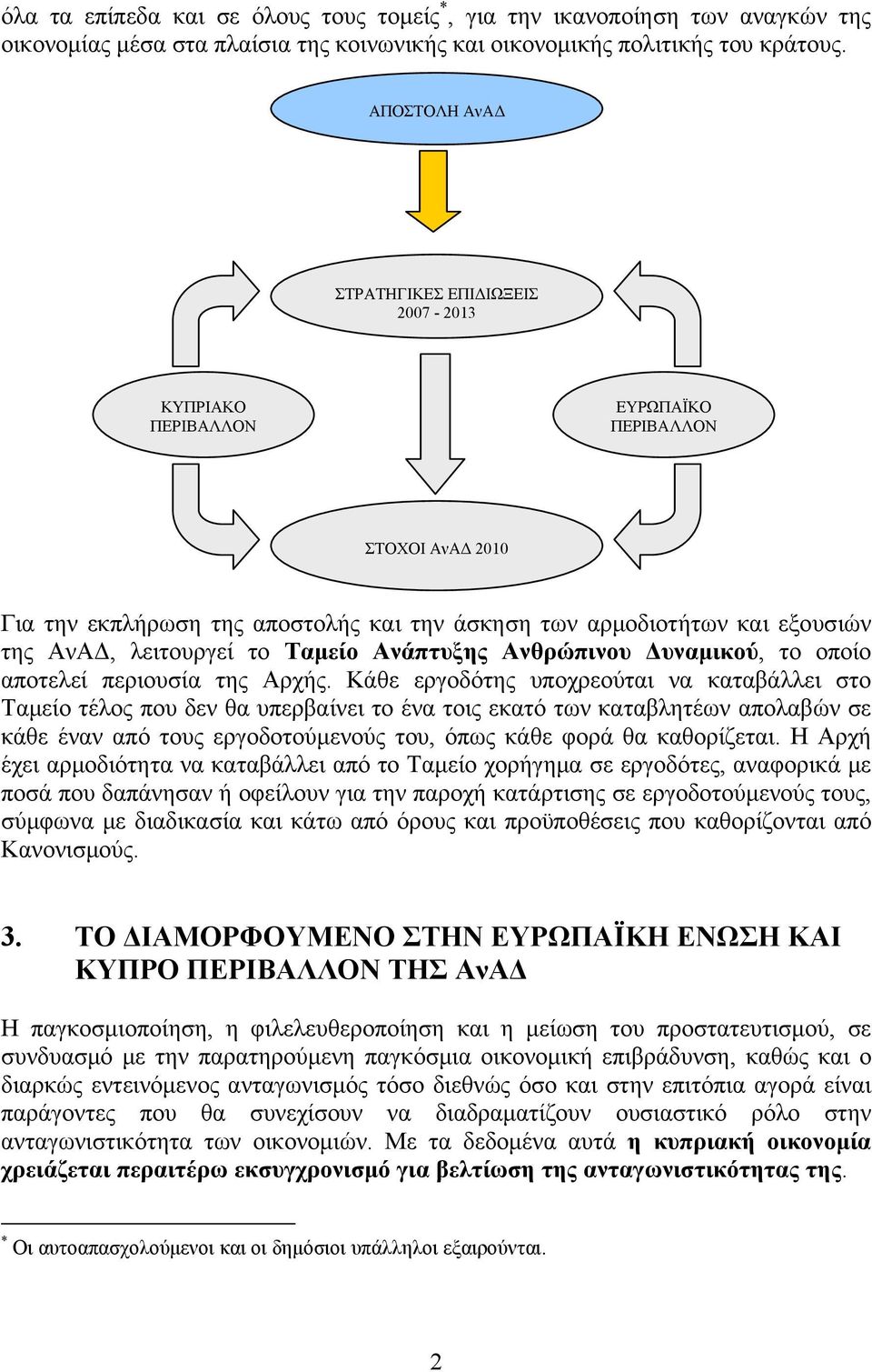 λειτουργεί το Ταμείο Ανάπτυξης Ανθρώπινου Δυναμικού, το οποίο αποτελεί περιουσία της Αρχής.