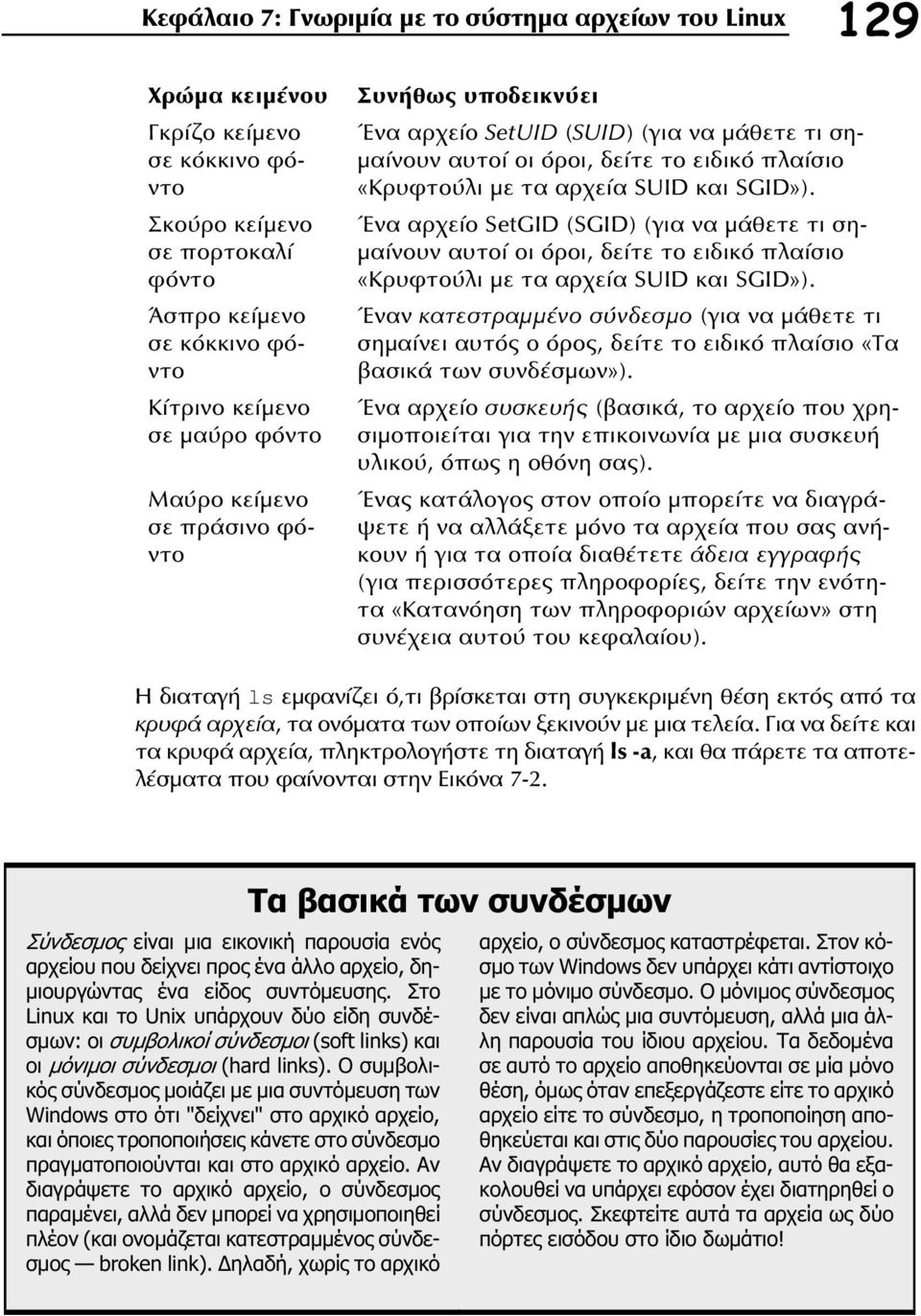 Ένα αρχείο SetGID (SGID) (για να µάθετε τι ση- µαίνουν αυτοί οι όροι, δείτε το ειδικό πλαίσιο «Κρυφτούλι µε τα αρχεία SUID και SGID»).