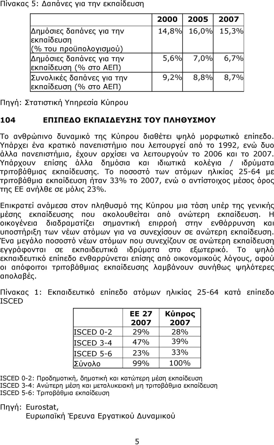Υπάρχει ένα κρατικό πανεπιστήμιο που λειτουργεί από το 1992, ενώ δυο άλλα πανεπιστήμια, έχουν αρχίσει να λειτουργούν το 2006 και το 2007.