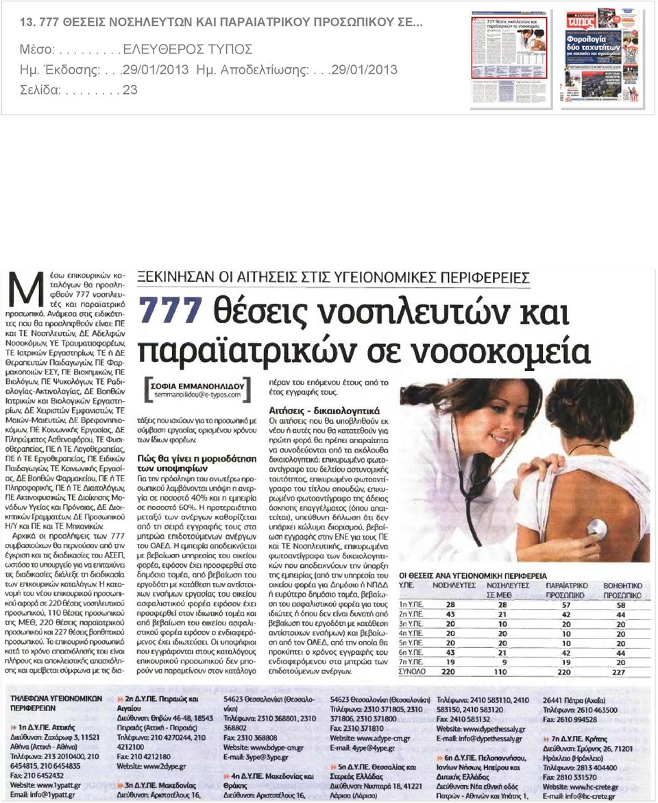 ΠΡΟΣΩΠΙΚΟΥ ΣΕ... Μέσο:.