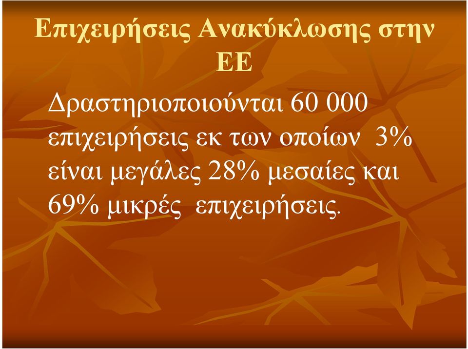 επιχειρήσεις εκ των οποίων 3% είναι