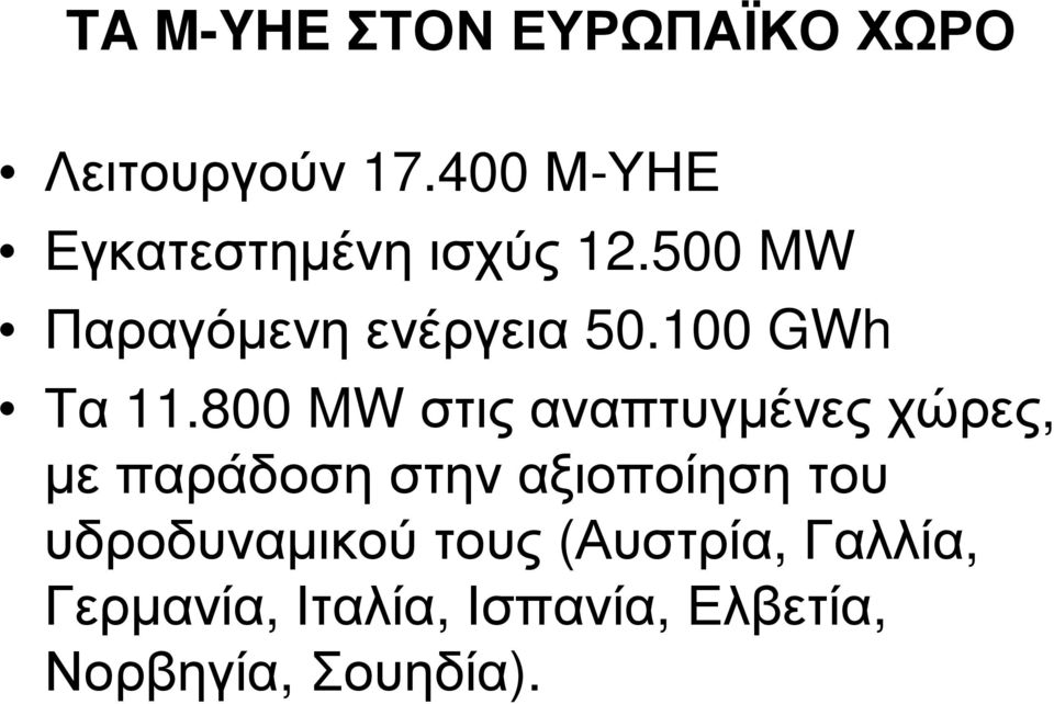 100 GWh Τα 11.