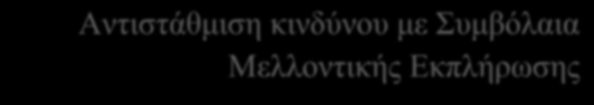 Αντιστάθμιση κινδύνου με Συμβόλαια Μελλοντικής Εκπλήρωσης Όπως αναφέρθηκε προηγουμένως, τα παράγωγα χρηματοοικονομικά προϊόντα και συγκεκριμένα τα συμβόλαια futures, χρησιμοποιούνται ευρέως από το