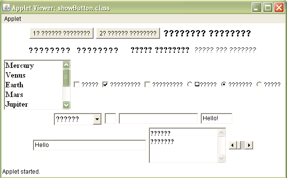 gbc.gridx=3; lo.setconstraints(b4,gbc); add(b4); gbc.gridx=4; lo.setconstraints(b5,gbc); add(b5); gbc.gridx=5; lo.setconstraints(b6,gbc); add(b6); b1.addactionlistener(this); b2.