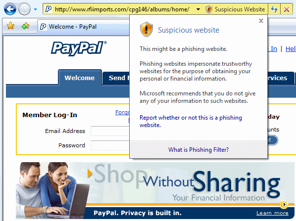 Phishing Social Media