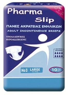 Εσώρουχο ακράτειας με αυτοκόλλητο Pharma care Slip Plus Super Extra Πάνα με αυτοκόλλητα για την προστασία από την βαριά ακράτεια.