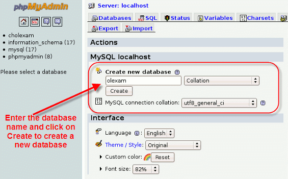 MySQL Βάση δεδομένων Για να χρησιμοποιήσουμε το Joomla! Θα πρέπει να δημιουργήσουμε μια MySQL database η αλλιώς μια βάση δεδομένων.