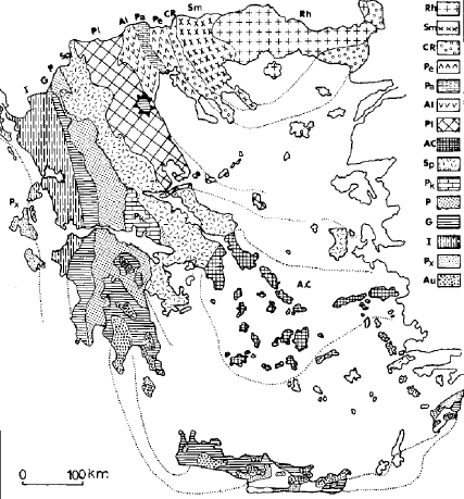 Κεφάλαιο 4 ο Επισκόπηση των γεωλογικών συνθηκών της ευρύτερης περιοχής μελέτης Εικόνα 4.