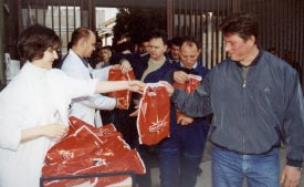 vodstvo RK Podravka, te novinare koji su pratili dvoboj Podravke i Slavije.