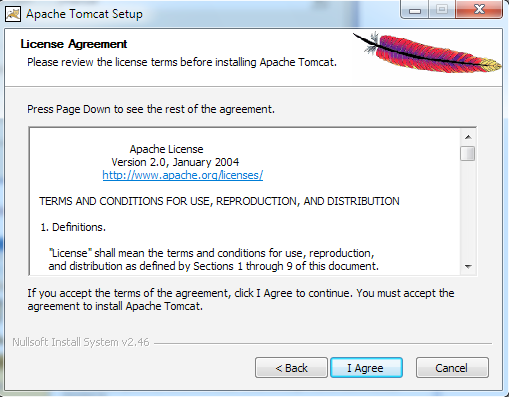 Εγκατάσταση του Apache Tomcat (2/7) Σχήμα 9.