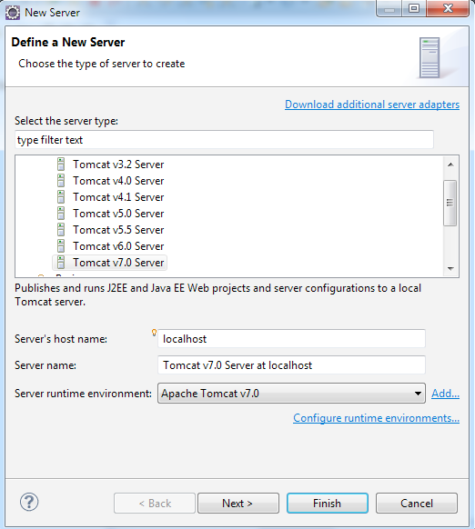 Δημιουργία εφαρμογής Servlets με Eclipse (4/6) Από το παράθυρο που θα ανοίξει επιλέγουμε