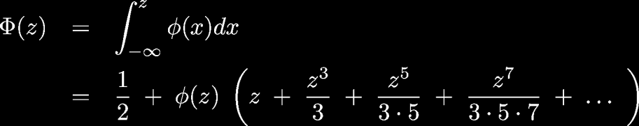 Gaussian Αθροιστική Συνάρτηση Πιθανότητας Στόχος. Υπολογίστε τη Gaussian cdf (z). Πρόκληση.