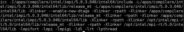 Intelmpi II - (gnu) mpicc -show Τεχνικές ς (intel) mpiicc