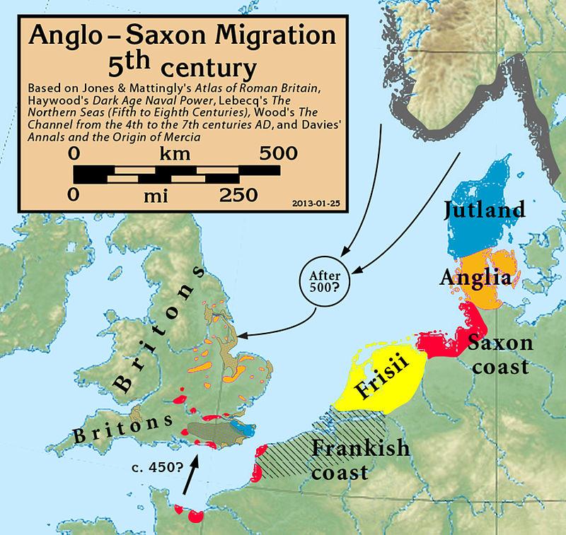 Ποιοι ήταν οι Αγγλοσάξονες ; Οι Αγγλοσάξονες ήταν μια ομάδα λαών γερμανικής καταγωγής, οι οποίοι κατά τη διάρκεια του δεύτερου μισού του 5ου μ.χ.
