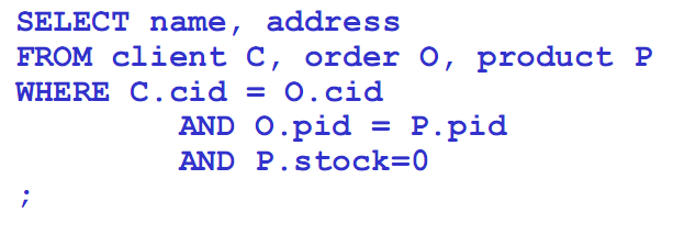 SQL(DML) - Query Example 8 Query:8 Βρείτε τα ονόματα και τις διευθύνσεις των