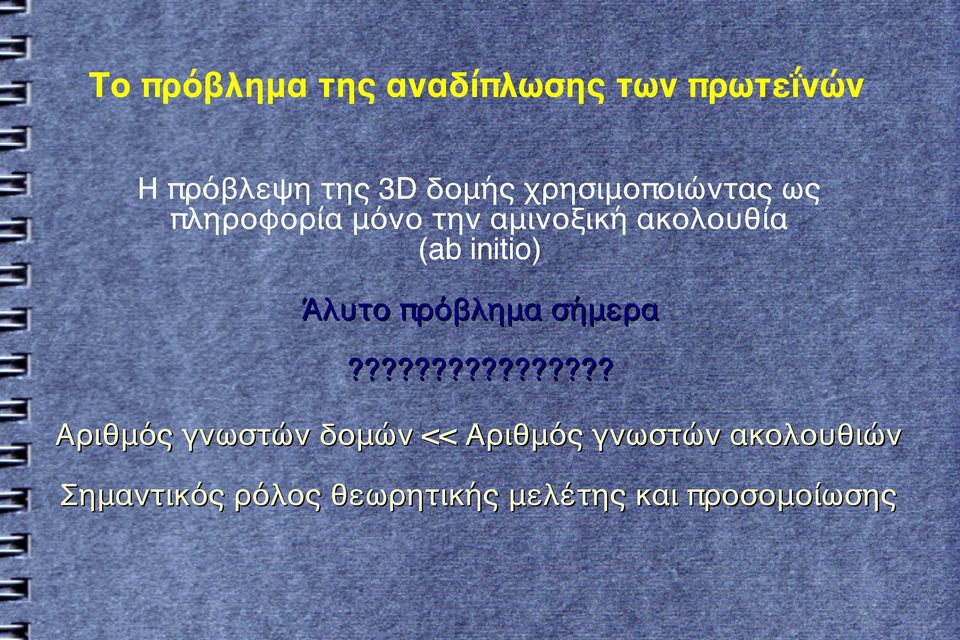 initio) Άλυτο πρόβλημα σήμερα?