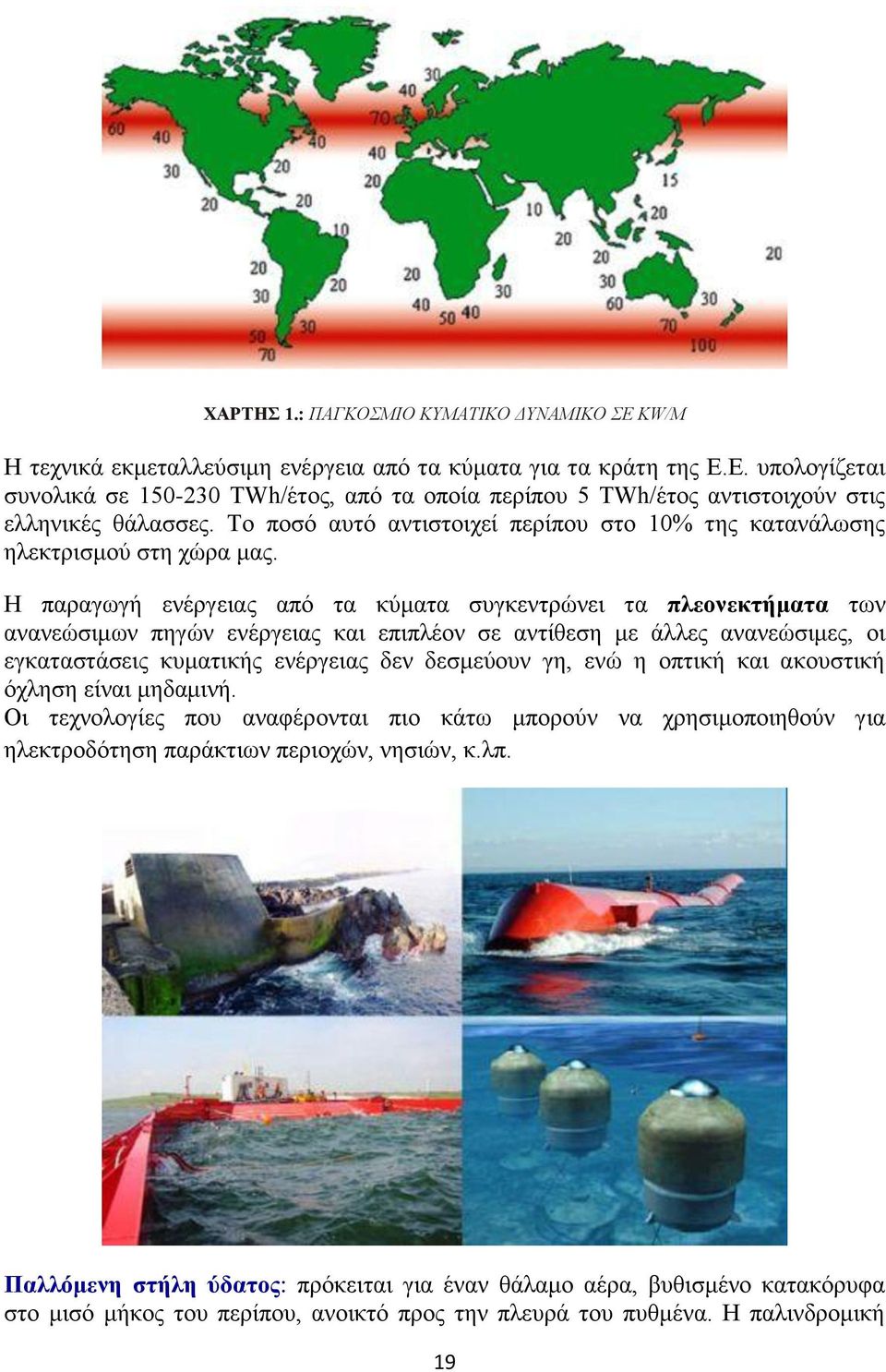Ζ παξαγσγή ελέξγεηαο απφ ηα θχκαηα ζπγθεληξψλεη ηα πιενλεθηήκαηα ησλ αλαλεψζηκσλ πεγψλ ελέξγεηαο θαη επηπιένλ ζε αληίζεζε κε άιιεο αλαλεψζηκεο, νη εγθαηαζηάζεηο θπκαηηθήο ελέξγεηαο δελ δεζκεχνπλ γε,