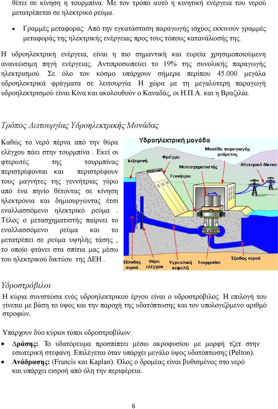 Ζ πδξνειεθηξηθή ελέξγεηα, είλαη ε πην ζεκαληηθή θαη επξεία ρξεζηκνπνηνχκελε αλαλεψζηκε πεγή ελέξγεηαο. Αληηπξνζσπεχεη ην 19% ηεο ζπλνιηθήο παξαγσγήο ειεθηξηζκνχ.