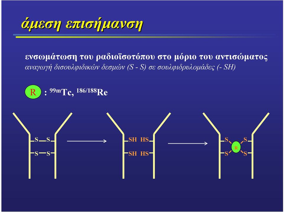 δισουλφιδικών δεσµών (S - S) σε